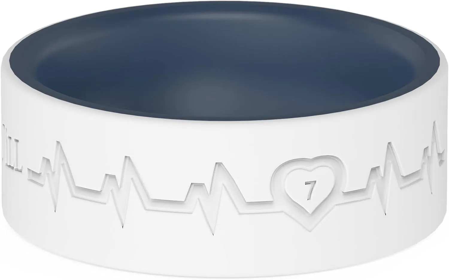 King Will Men's Silicone Wedding Bands, 8mm Comfort Fit with Unique Inner Groove Design, Rubber Engagement Rings for Daily Wear and Activities - 1/4 Variety Multipack