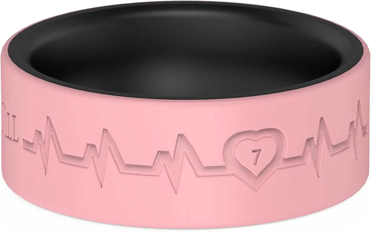 King Will Men's Silicone Wedding Bands, 8mm Comfort Fit with Unique Inner Groove Design, Rubber Engagement Rings for Daily Wear and Activities - 1/4 Variety Multipack