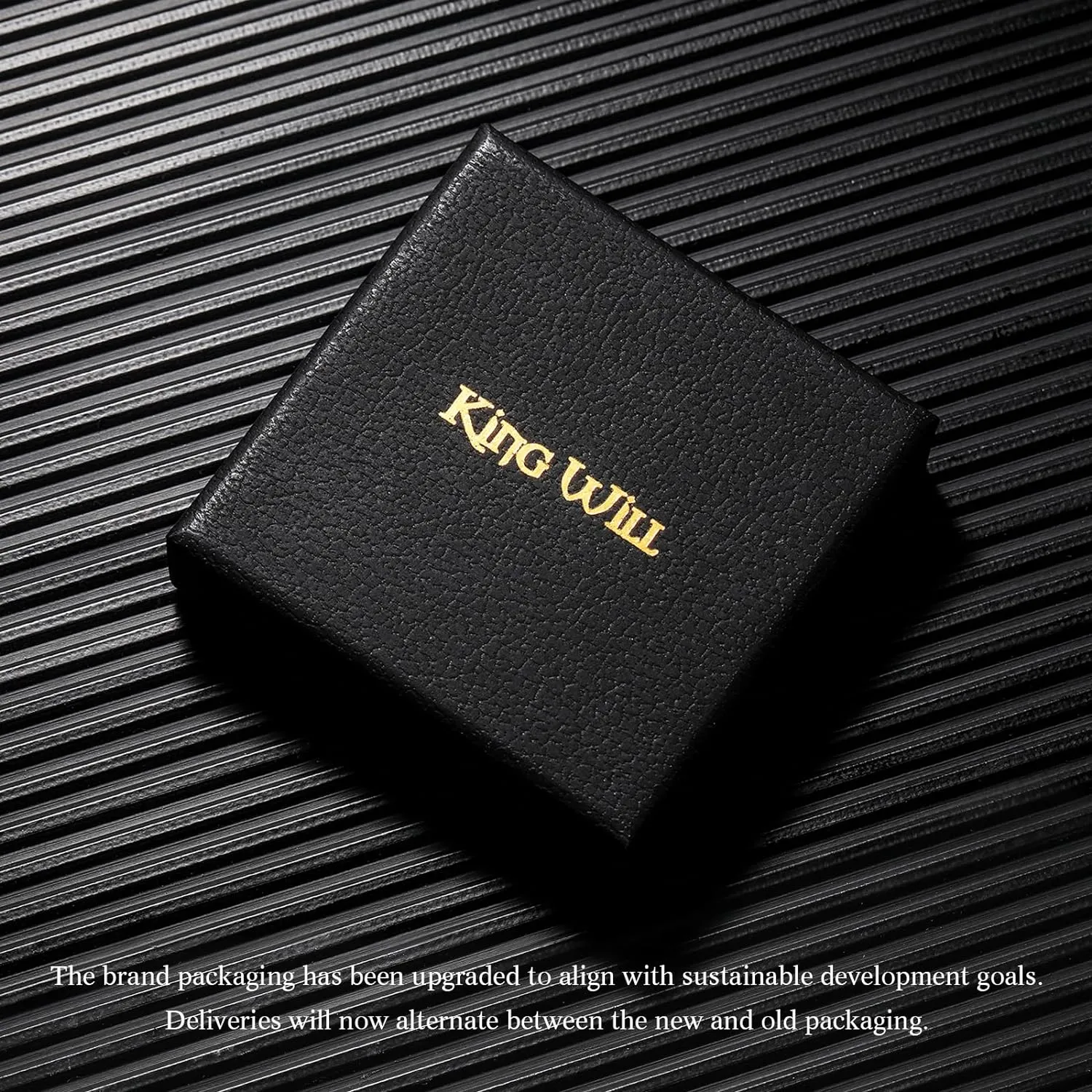 King Will Titanium Wedding Band for Men 7-8mm Black/Silver/Gold Titanium Men Ring with Koa/Maple Wood Inlay, Wooden Wedding Ring for Men Women Comfort Fit Size 6-14