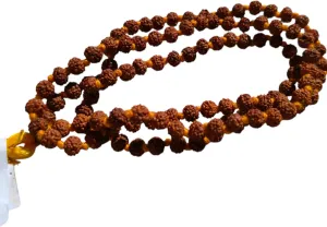 Lab Certified 108 1 Bead Rudraksha mala 5mm Chanting Meditation Healing 5 Mukhi Rudraksh Mala Mala/Necklace Meditation/Healing/Rosary/Sacred Japa Mala