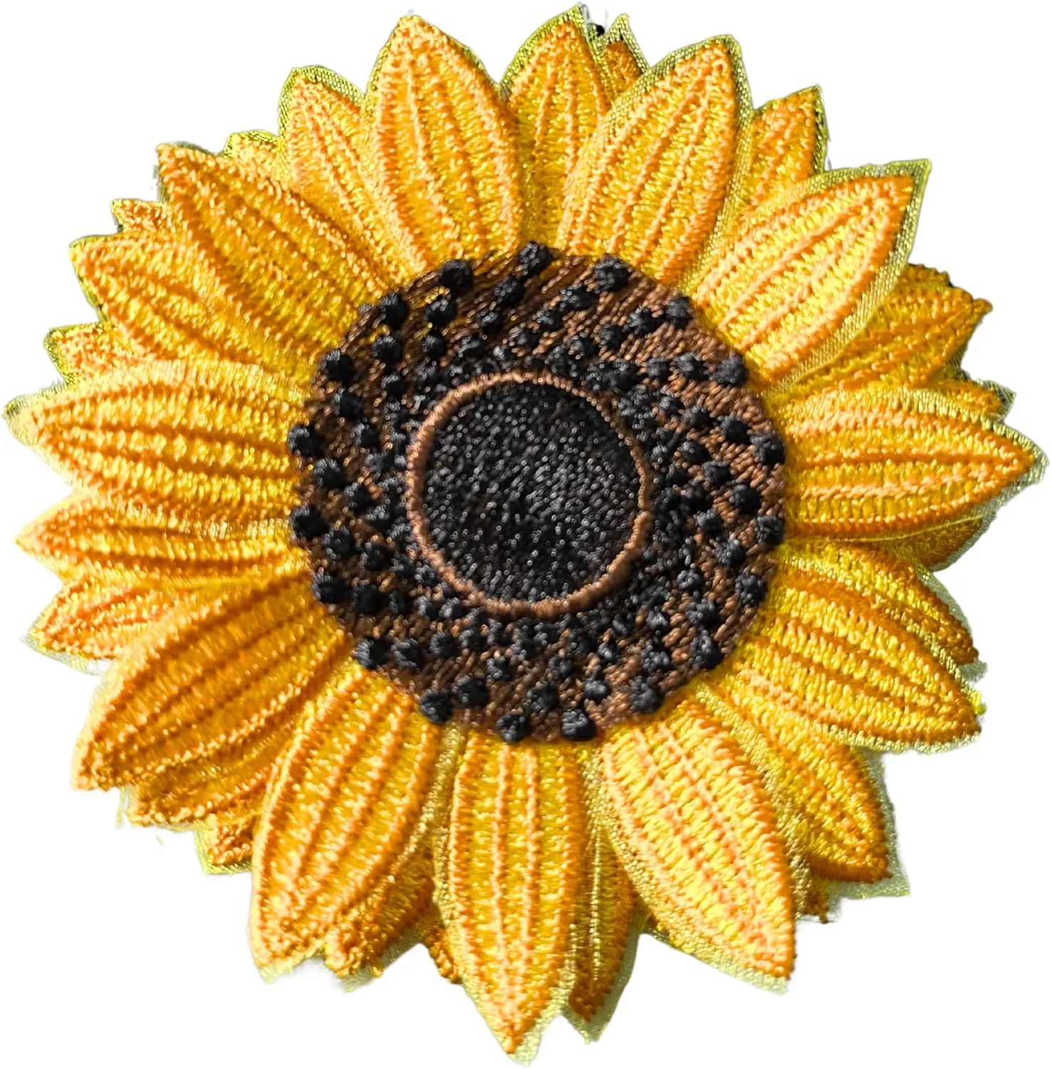 Lace sunflower brooch, handmade embroidery lace brooch for her him, 13th 13 anniversary wedding flower for wife husband