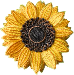 Lace sunflower brooch, handmade embroidery lace brooch for her him, 13th 13 anniversary wedding flower for wife husband