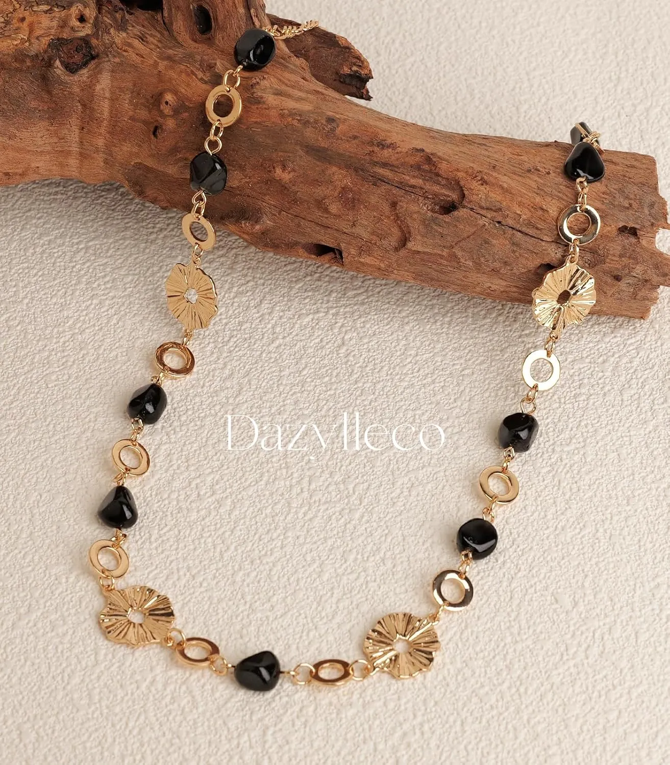 Long Gold Necklaces for Women Dainty Natural Stone Beaded Gold Necklace Mothers Day Gifts Boho Gold Costume Jewelry for Women