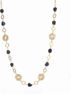 Long Gold Necklaces for Women Dainty Natural Stone Beaded Gold Necklace Mothers Day Gifts Boho Gold Costume Jewelry for Women