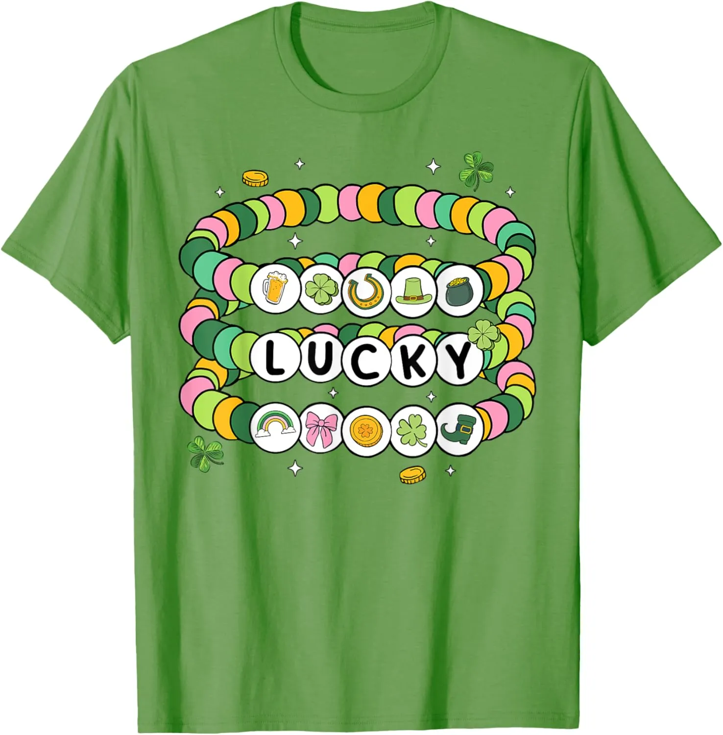 Lucky Charm Mama St.Patrick's Day Friendship Bracelet T-Shirt