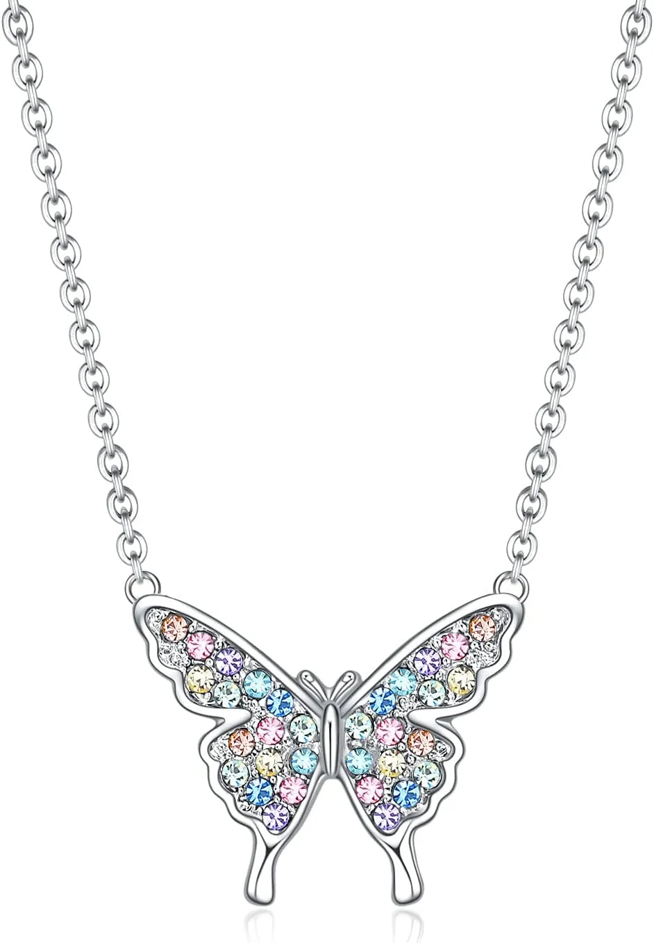 luomart Butterfly Necklace Gifts for Girls Women,Butterfly Pendant Necklaces Jewelry Gift for Butterfly Lovers