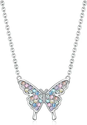 luomart Butterfly Necklace Gifts for Girls Women,Butterfly Pendant Necklaces Jewelry Gift for Butterfly Lovers