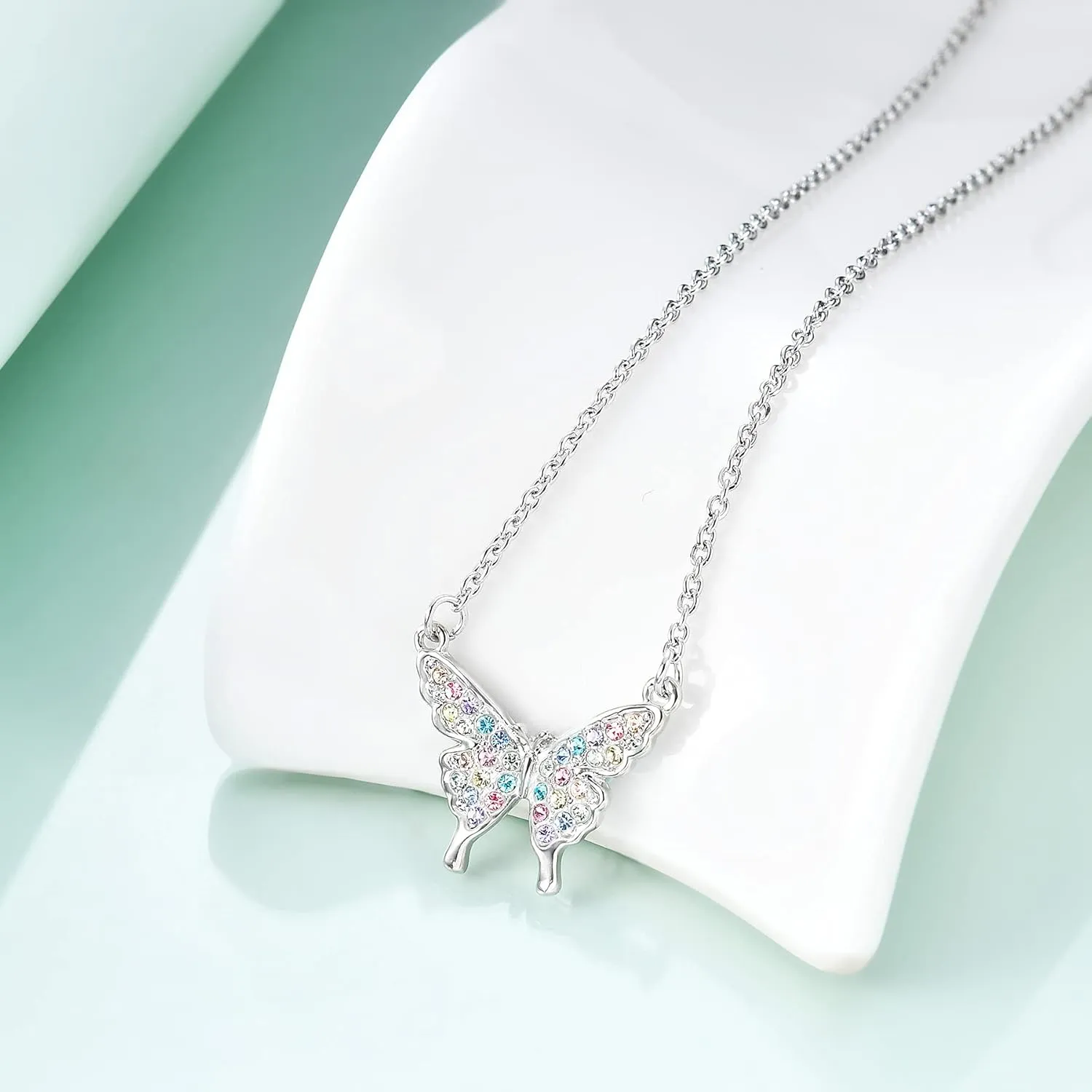 luomart Butterfly Necklace Gifts for Girls Women,Butterfly Pendant Necklaces Jewelry Gift for Butterfly Lovers