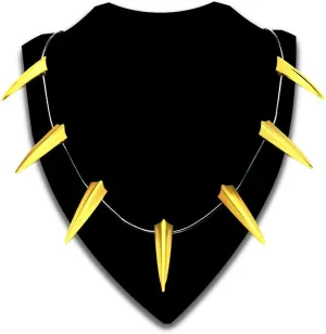 Men Necklace Cosplay 14K Plated Stainless Steel Cosplay King Chain Choker Necklace