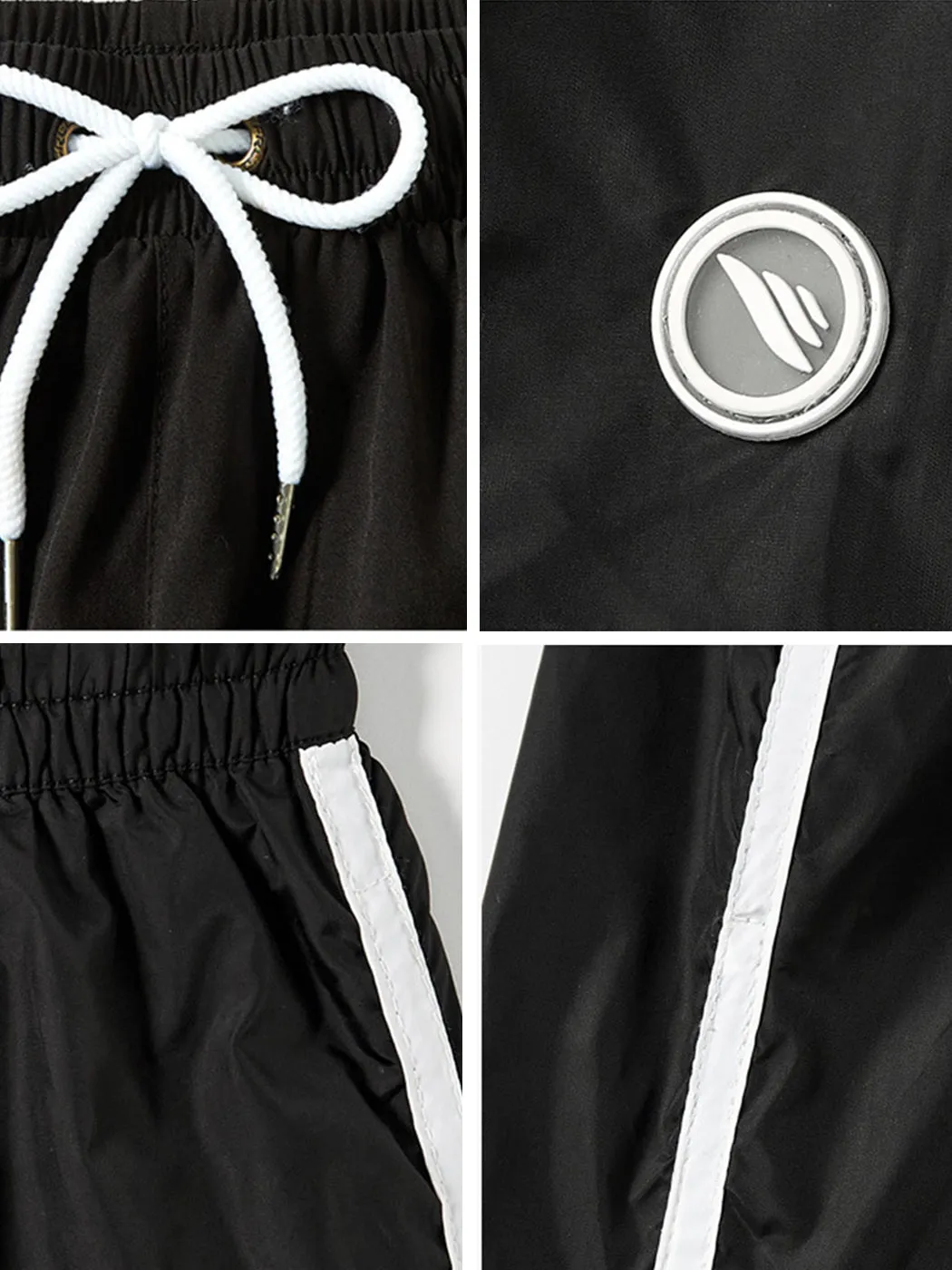 Mens Waistband Drawstring Beach Swim Shorts