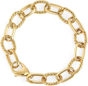 MIA Jewelry Cecilia Chain Hypoallergenic Bracelet - Valentines Day & Mothers Day Gifts - PVD Gold Plated Bracelets, 316L Stainless Steel Women Paperclip Bracelet, Fashion Jewelry Birthday Gifts for