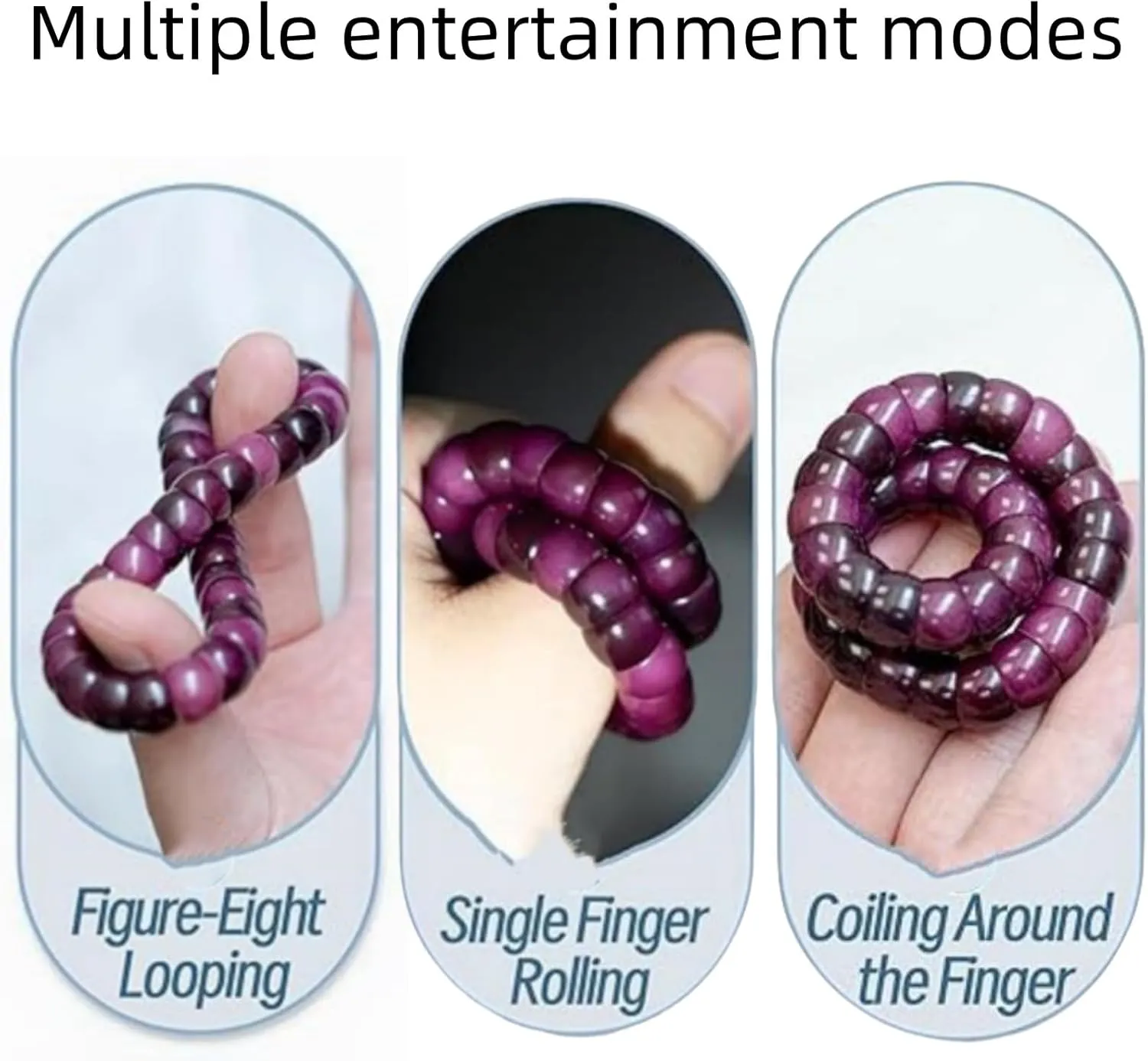 Natural Bodhi Seed Fidget Bracelet for Anxiety Relief, Stretch Beaded Meditation Bracelet for Stress, Focus, Zen Fidget Stretch Bracelet, Protection Jewelry Gift for Women & Men, Gift box set