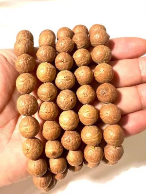 Natural Genuine Natural Tibetan Bodhi Seed 8mm 108 Mala Beads, Spiritual, Meditation Beads, Reiki, Japa Mala, Buddhist Prayer Beads, Yoga Bracelet, healing beads LKMALA-RRGU-2864