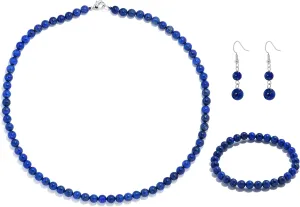 Necklaces and Bracelet Set for Women Men Crystals and Healing Stones Crystal Meditation Balance Beads Strand Cool Necklace Jewelry 6mm