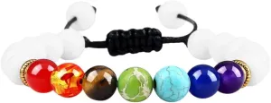 New 2026 Unisex 8Mm Natural Stone Tiger Eye 7 Prayer Beaded Bracelets Handmade Bangles Women Men Jewelry Findings Pulseira Fashion Trendy Accessories Creative Gift For Women And Men