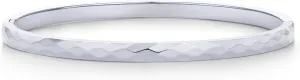 PAVOI 14K Gold Plated Waterproof Bangle Bracelets for Women | Stainless Steel Faceted Hammered Ball Beaded Hinged Bracelet
