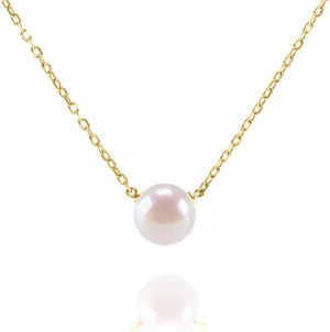 PAVOI Handpicked AAA  Freshwater Cultured Single Pearl Necklace Pendant | Gold Necklaces for Women