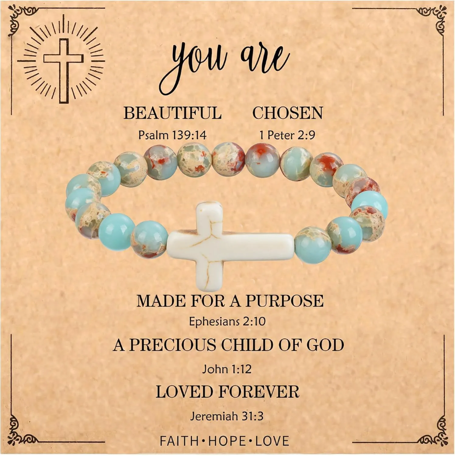 Plumiss Boho Inspirational Gifts Bracelets for Women,Handmade Unique Energy Natural Stone Beaded Strand Wrap Bracelet Jewelry Gift
