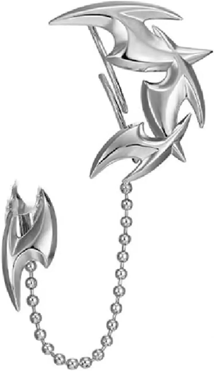 Punk Ear Cuff Earrings Gothic Ear Cuff Earrings Statement Earrings Sliver Ear Cuff Earring for Women
