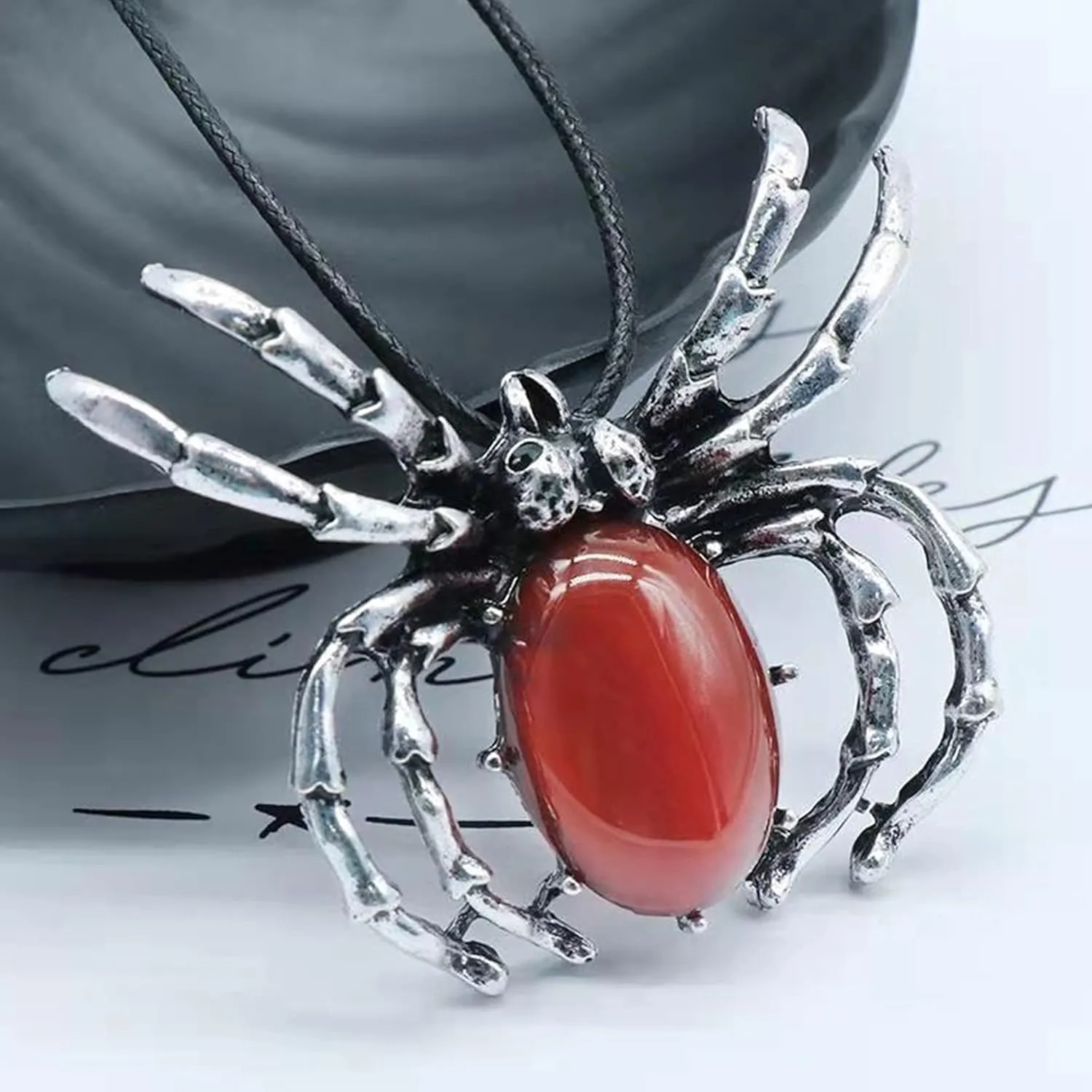Real Carnelian Crystal Necklace Valentine's Day Gifts for Women Raw Gemstone Chakra Healing Stones Genuine Red Crystal Pendant Energy Spiritual Jewelry, USA