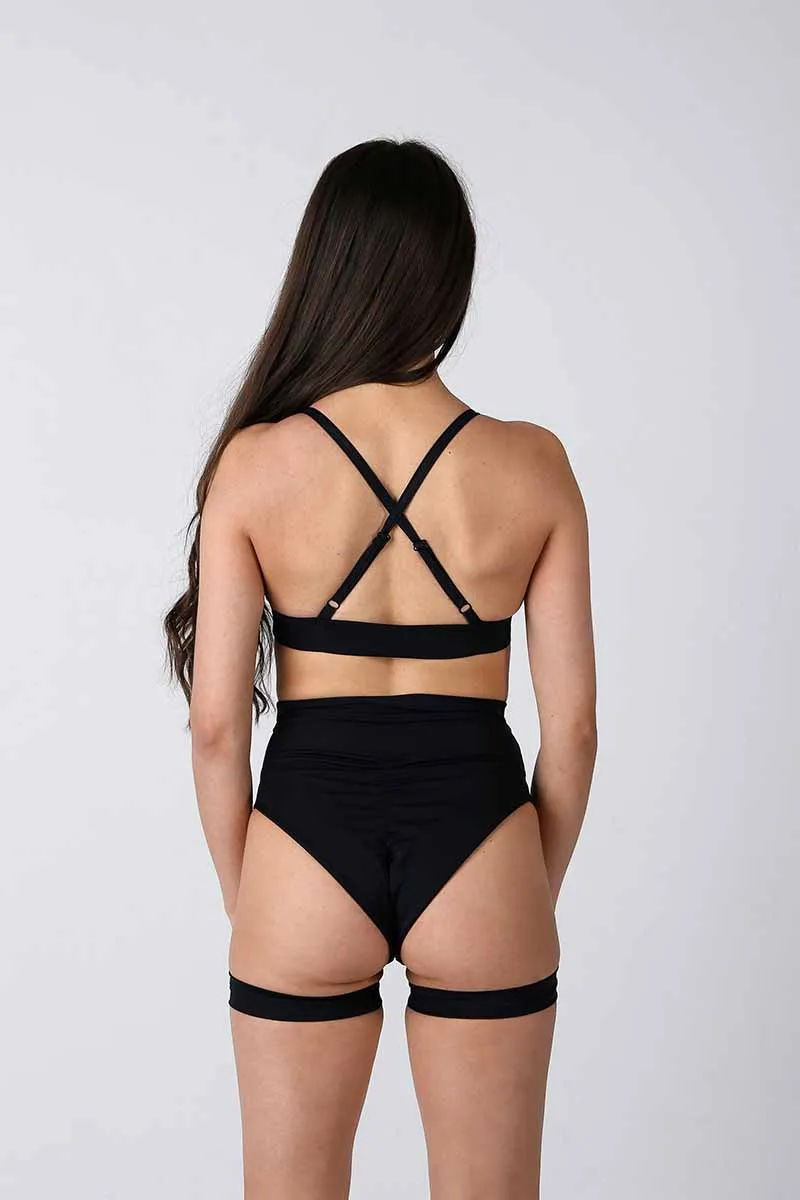 REV ACTIV Bomb Garter Shorts - Black
