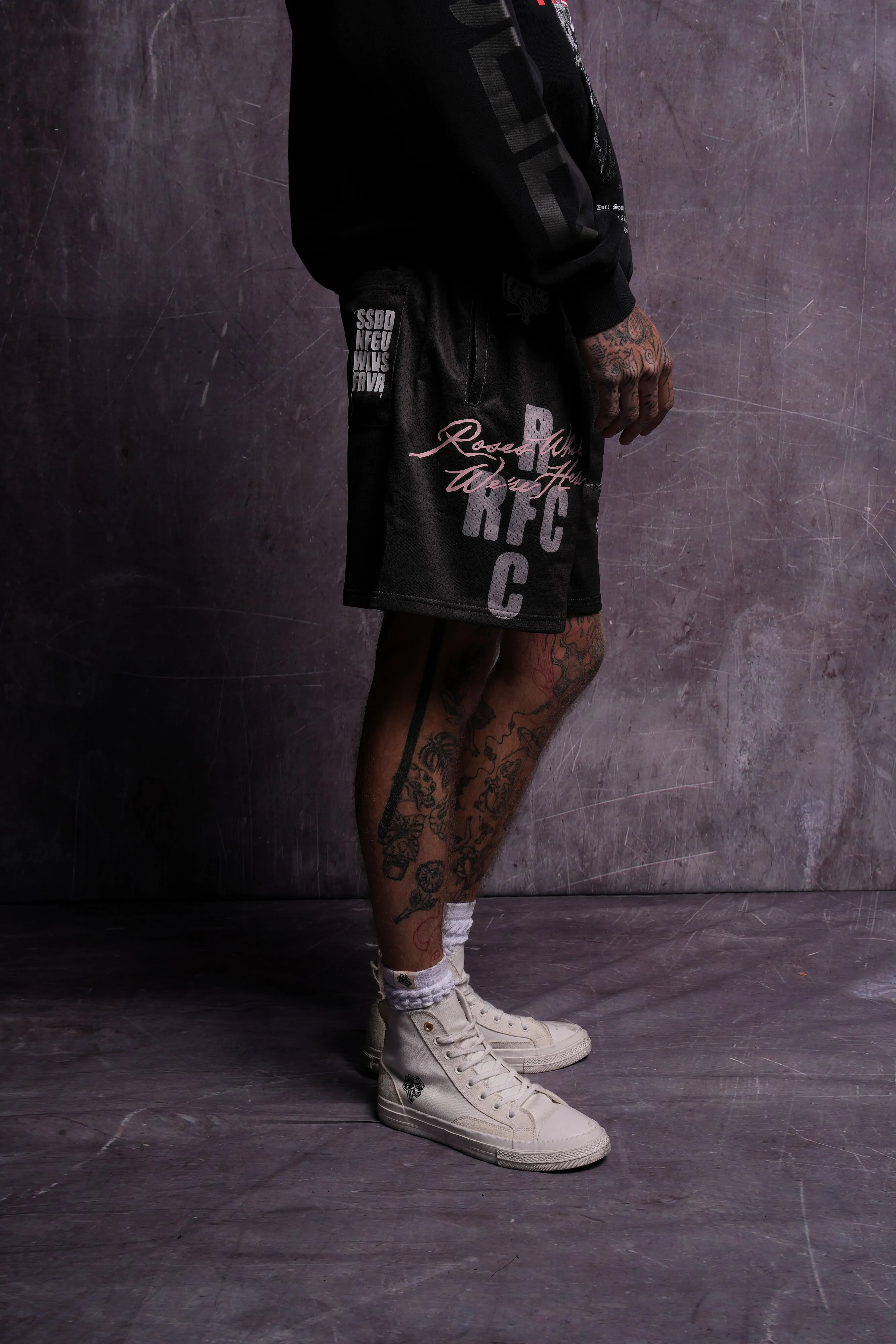RFC NFGU Mesh Shorts in Wolf Gray