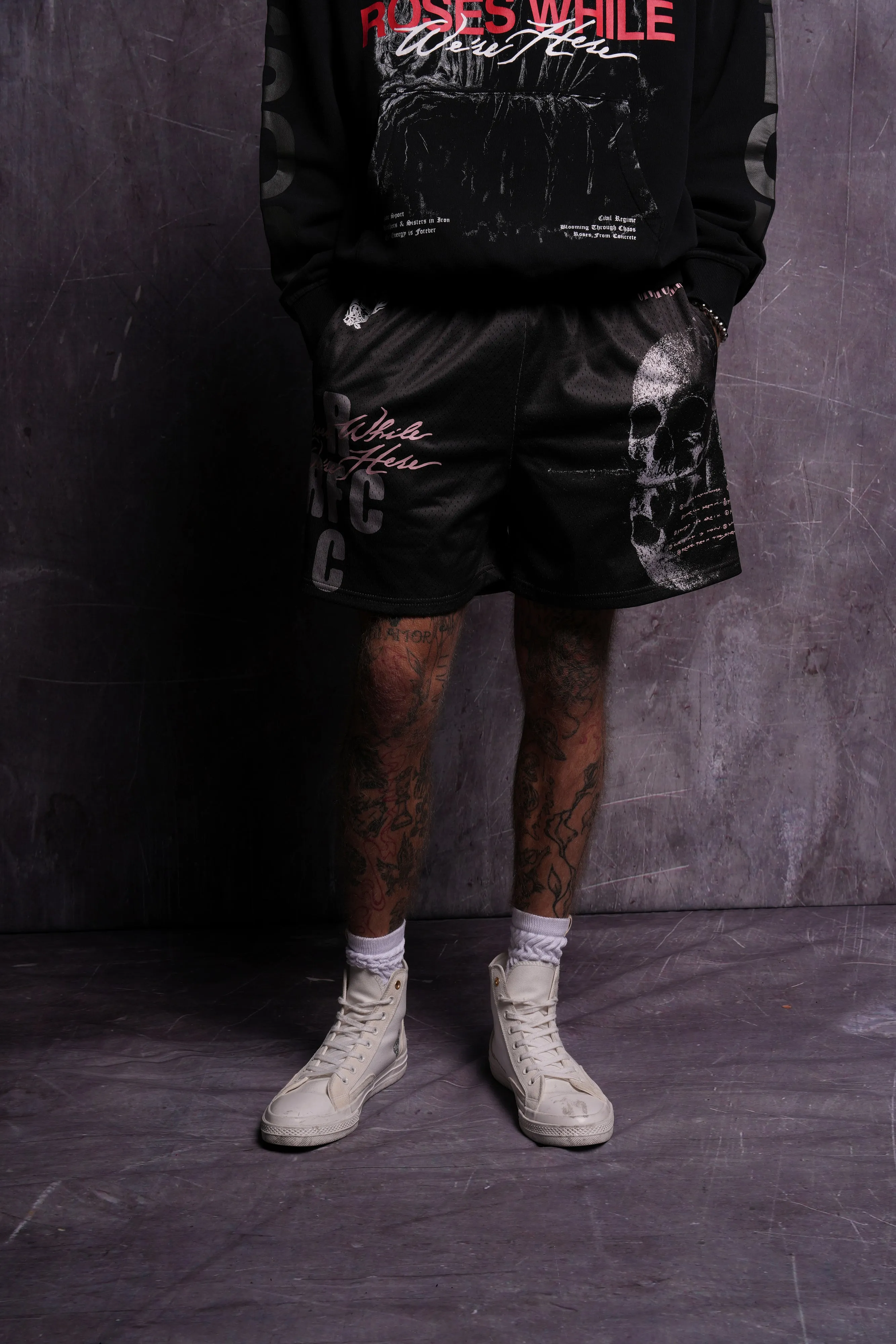 RFC NFGU Mesh Shorts in Wolf Gray