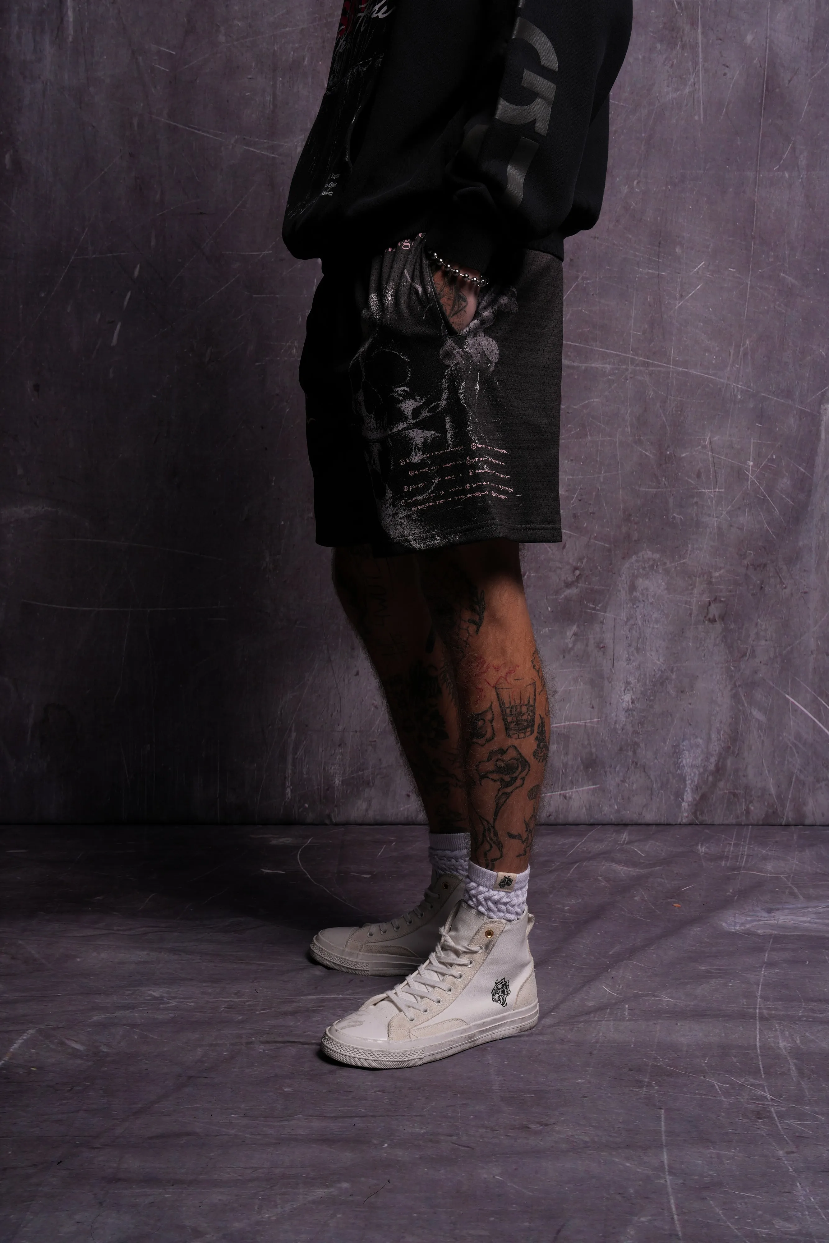 RFC NFGU Mesh Shorts in Wolf Gray