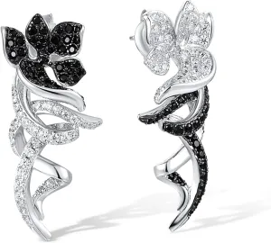 Santuzza 925 Sterling Silver Gemstone Fancy Dangling Stud Earrings for Women