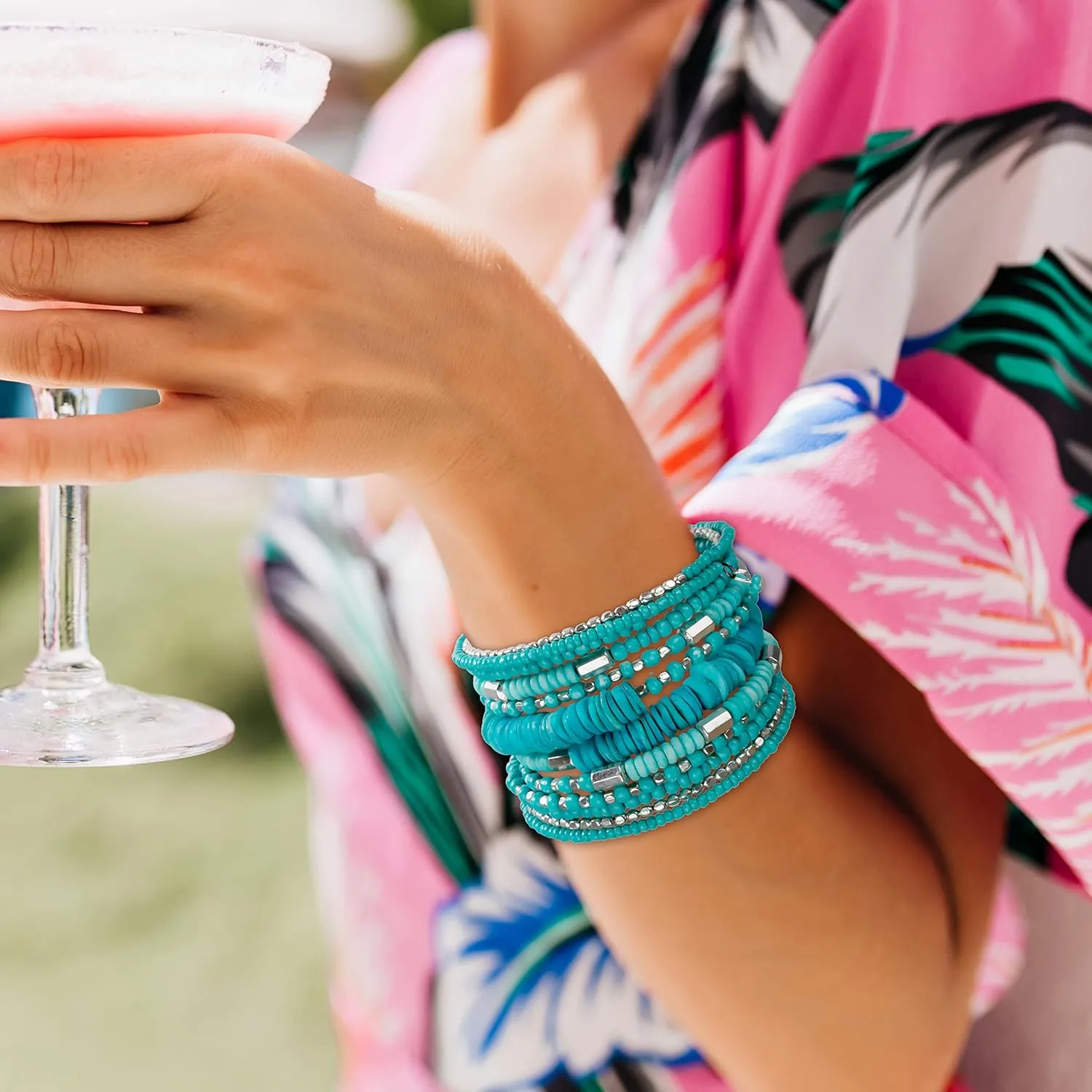 SPUNKYsoul Handmade Bohemian Coil Spring Bracelet for Women Collection