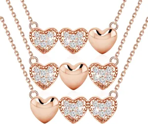 TGBJE 3 Best Friend Necklaces - BFF & Long Distance Friendship Soul Sister Birthday Gift