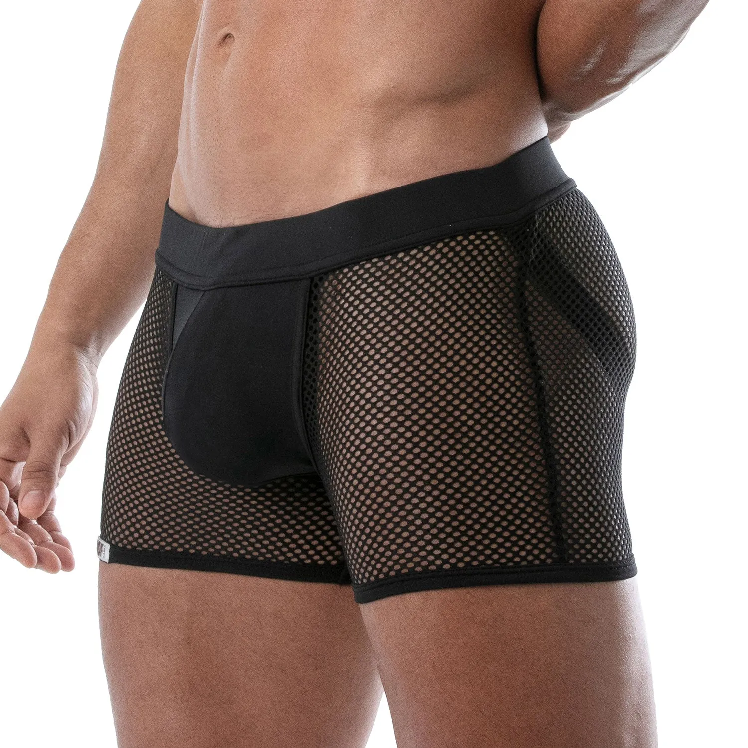 TOF Paris Circuit Mesh Jock Shorts Black