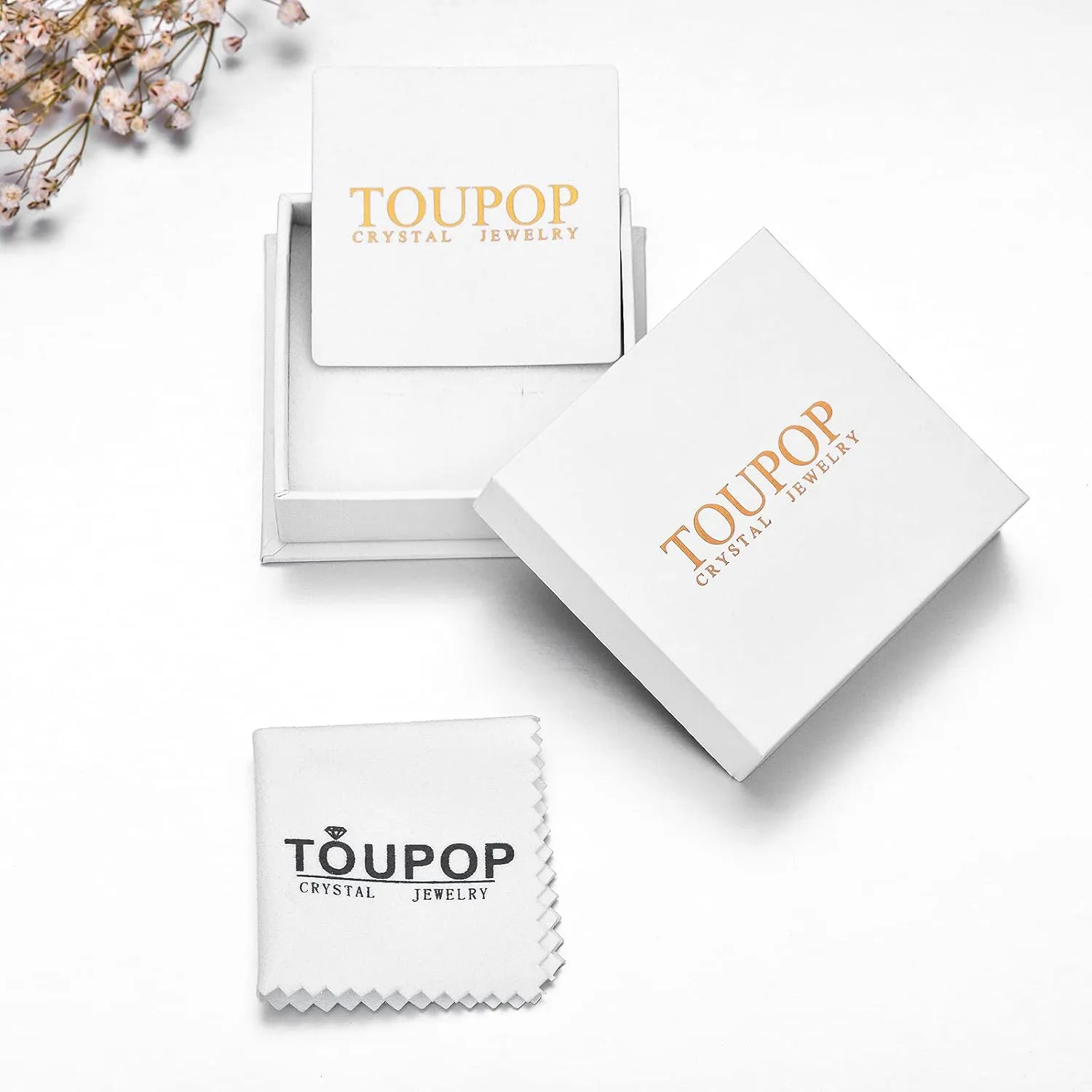 TOUPOP Birth Flower Earrings 925 Sterling Silver 12 Month Floral Earrings Birthstone Crystal Jewelry Birthday Mothers Day Gifts for Women Mom Her