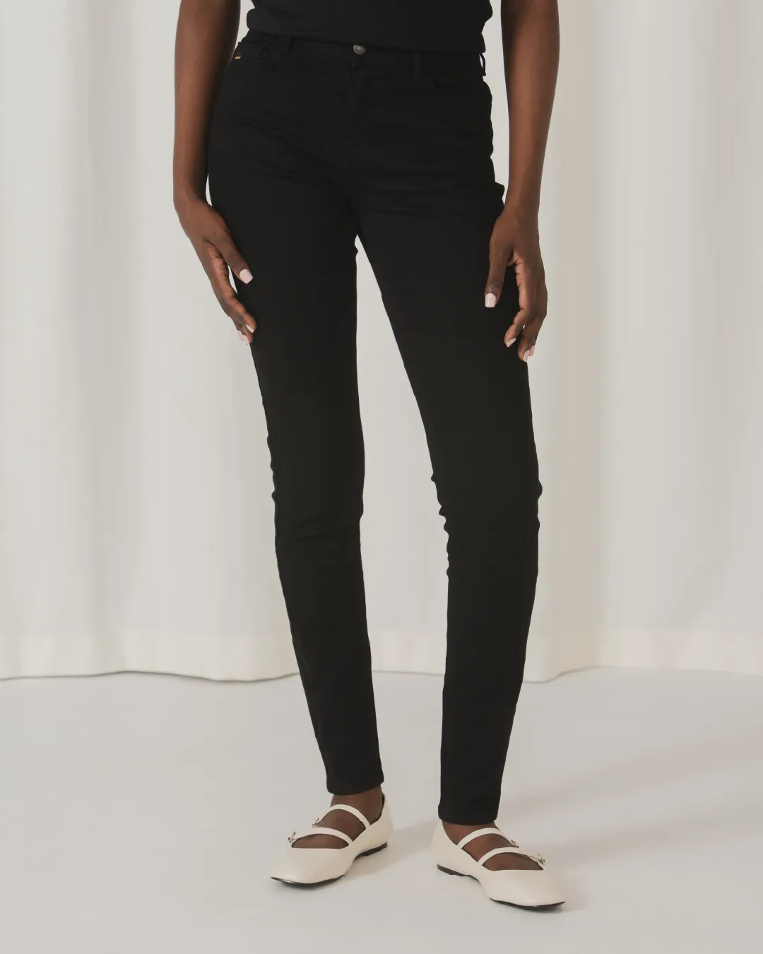 TSHEPO LADIES SKINNY ROYAL TAKALANI JEANS, BLACK