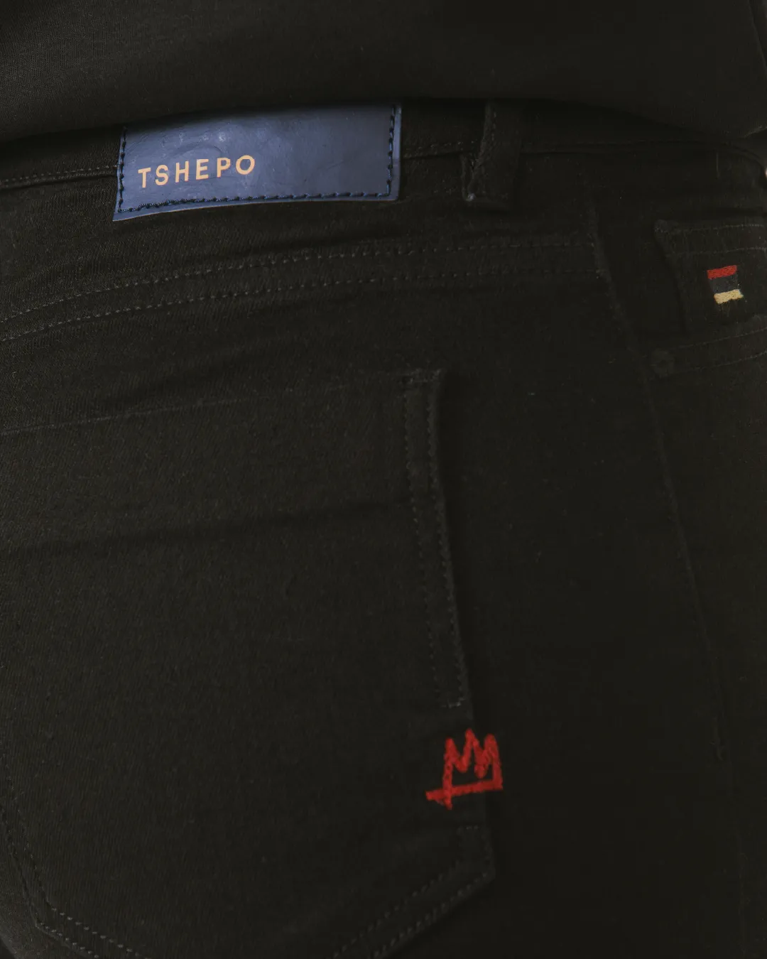 TSHEPO LADIES SKINNY ROYAL TAKALANI JEANS, BLACK