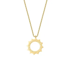 With Hardship Comes Ease | Women Calligraphy Necklace Arabic Calligraphy Necklace Stainless steel 18K Gold Plated Pendant Gift (16 inch, Gold color)