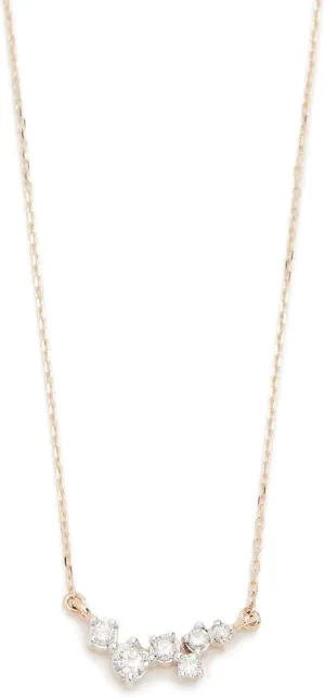 Women's 14k Gold Scattered Diamond Necklace, Gold, One Size