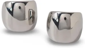 Women's Wide Smooth Gold Color Stainless Steel Ear Cuff Clip On Earrings