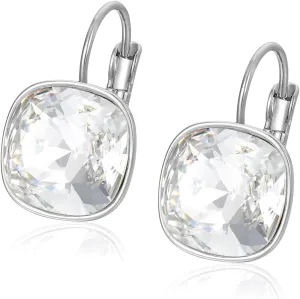 XUPING Luxury Crystal Earrings for Women Fashion Birthstone Leverback Silver Earring Gemstone Sparkling Jewelry