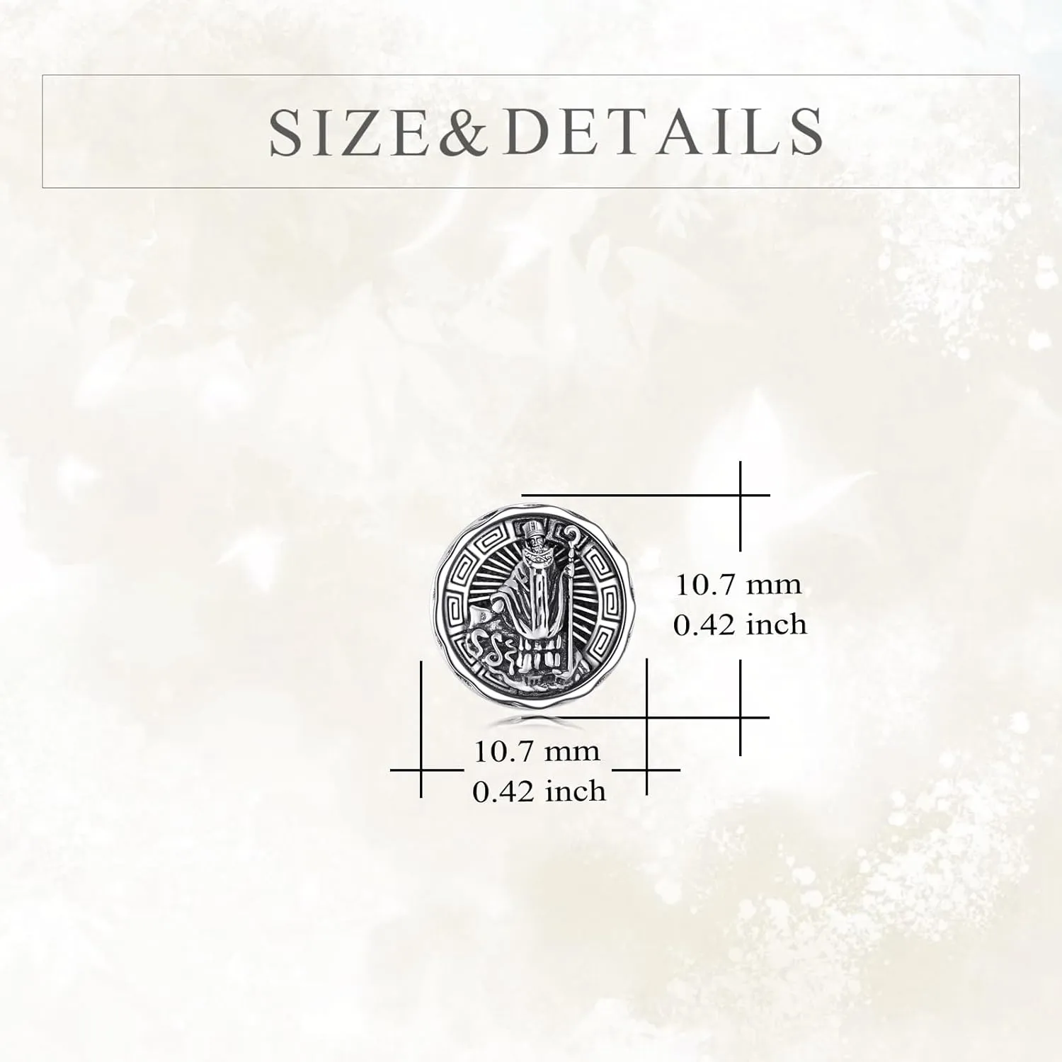 YFN Saint Michael Earrings Sterling Silver Religious Protector Earrings St Michael Archangel Jewelry Gifts for Women Men