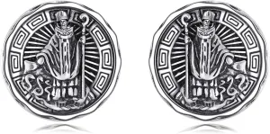 YFN Saint Michael Earrings Sterling Silver Religious Protector Earrings St Michael Archangel Jewelry Gifts for Women Men