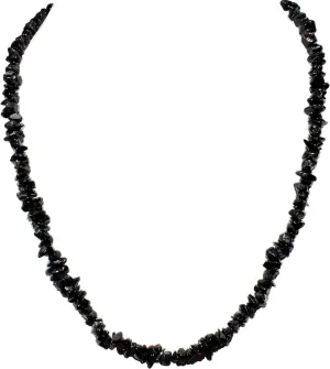 Zenergy Gems Selenite Charged Natural Gemstone Chip Necklaces   Selenite Puffy Heart Charger [Included]